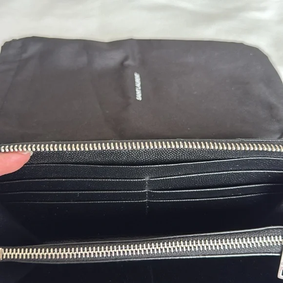 Yves Saint Laurent Long Zip Wallet - Picture 9 of 14